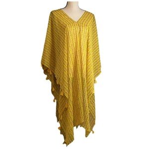 INC Mustard Yellow Lightweight Caftan One Size